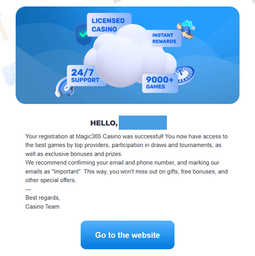 Verify your account